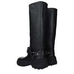 Burberry Black Leather Boot