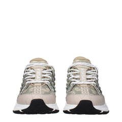 Versace Green Fabric Sneakers