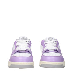 Versace White Leather Sneakers