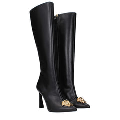 Versace Black Leather Boot